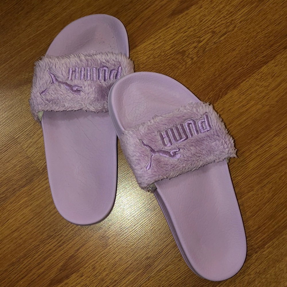 Puma Fenty Furry Slides Lilac